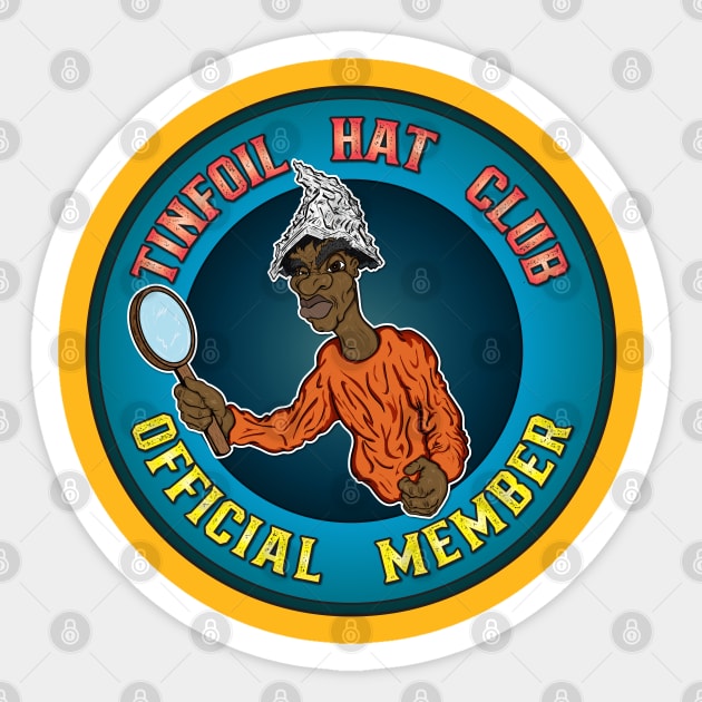 Tinfoil Hat Club Sticker by Big Bee Artistry